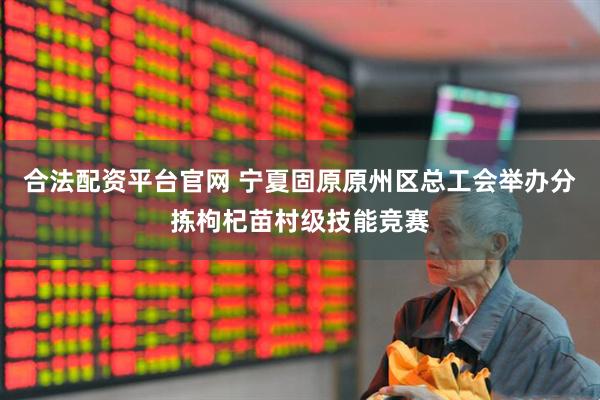 合法配资平台官网 宁夏固原原州区总工会举办分拣枸杞苗村级技能竞赛